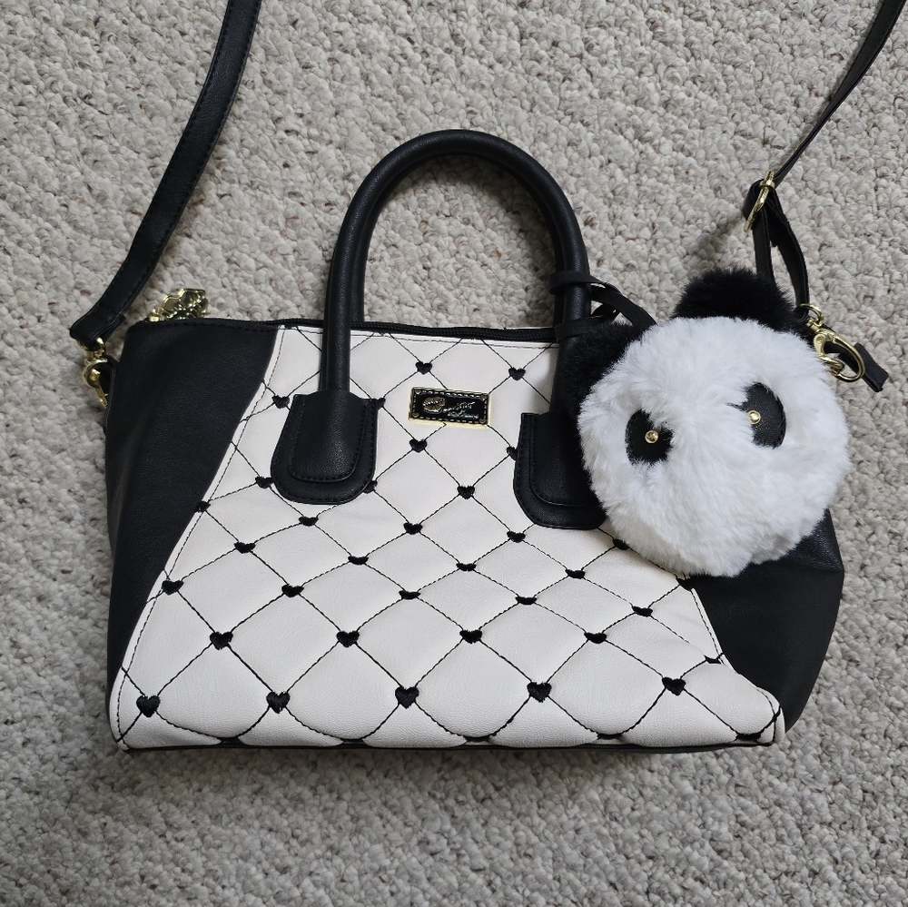 Betsey Johnson Luv Betsey Purse with Panda Keychain